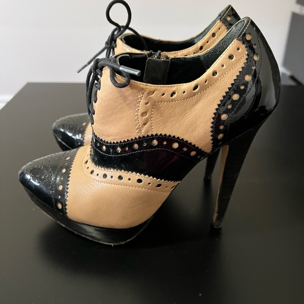 Dune genuine leather high heel shoes, size 36